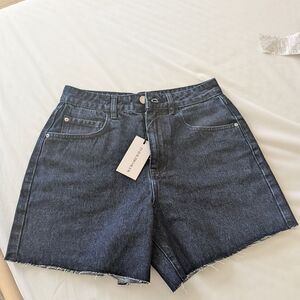 NWT WeWoreWhat High Rise Flare Denim Shorts